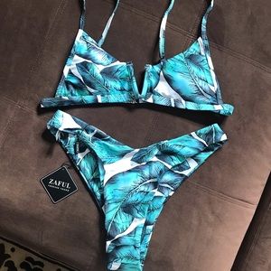 Zaful Print Bikini
